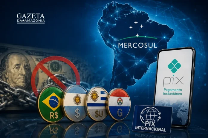 Estudo do Ipea defende moedas locais e Pix internacional para fortalecer a integração financeira do Mercosul.