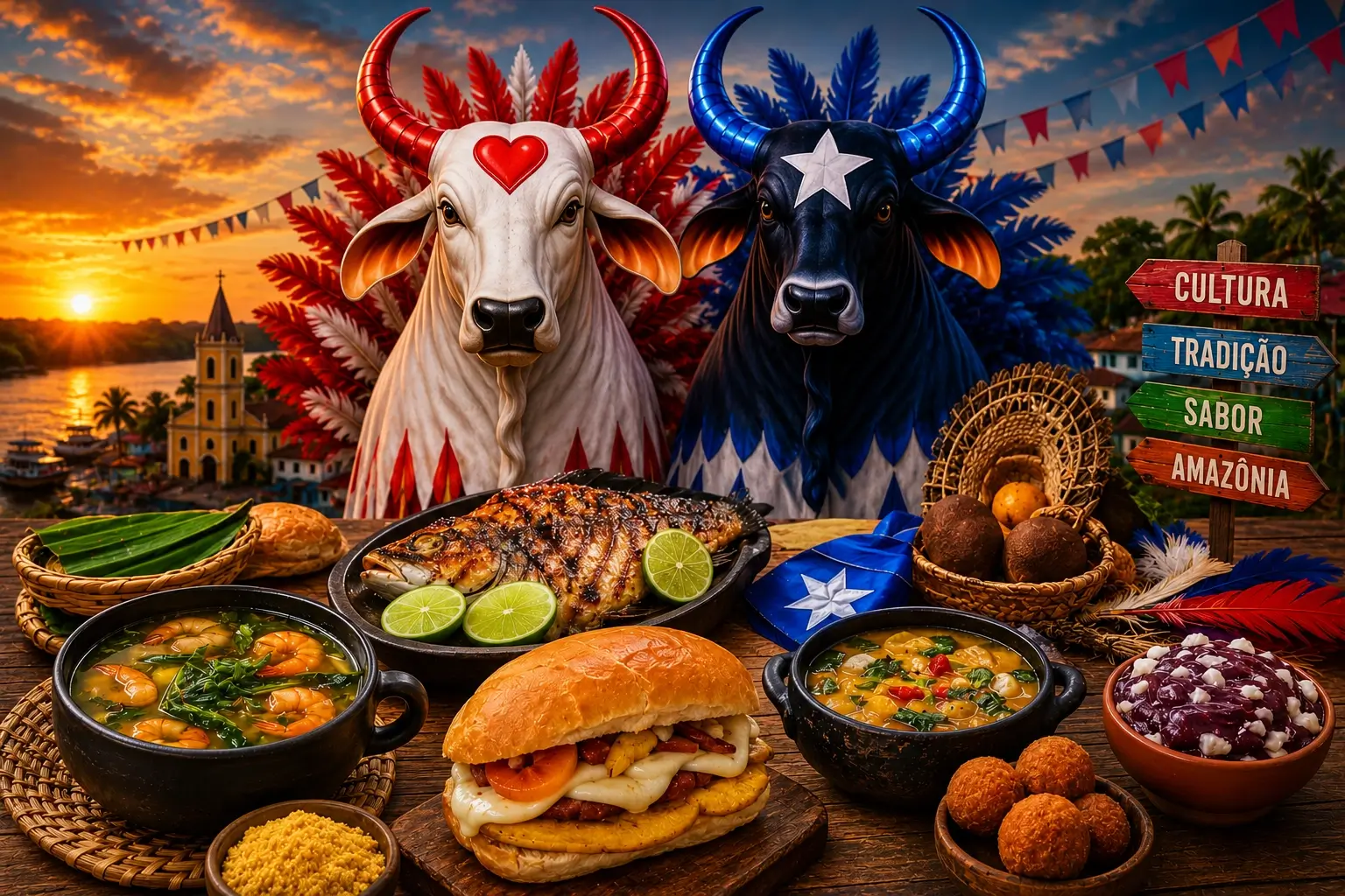Onde comer em Parintins? Descubra os pratos típicos da ilha dos bumbás, conheça restaurantes, cafeterias e lanchonetes e explore os sabores da gastronomia amazonense.