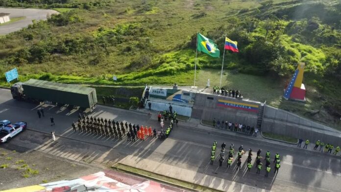 Ajuda humanitária de Manaus chega à fronteira com a Venezuela e inicia distribuição de donativos às vítimas dos terremotos.