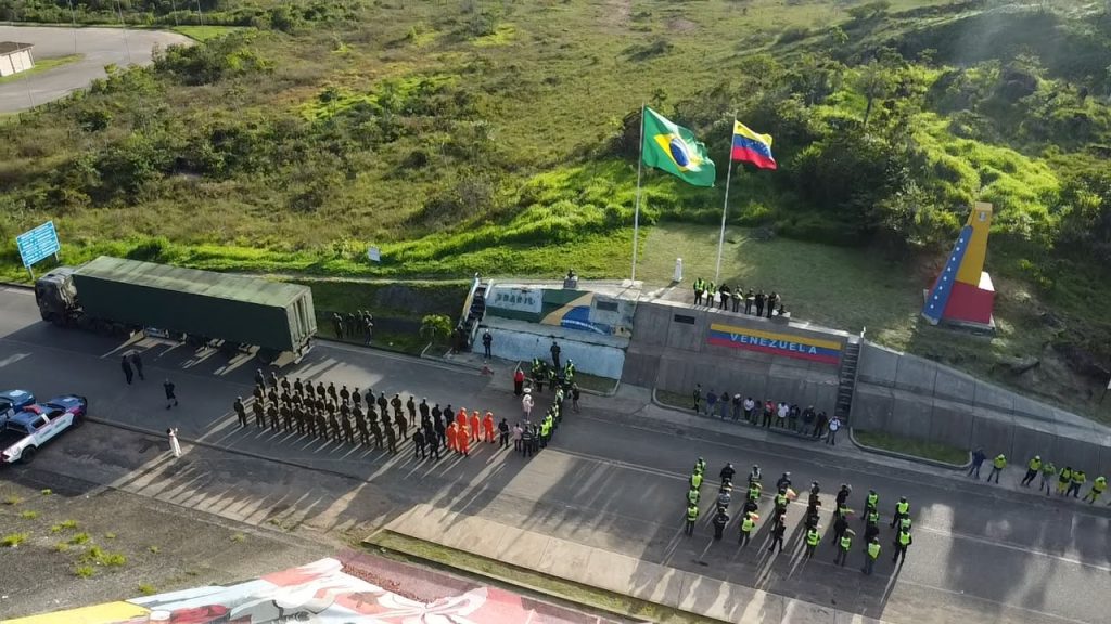 Ajuda humanitária de Manaus chega à fronteira com a Venezuela e inicia distribuição de donativos às vítimas dos terremotos.