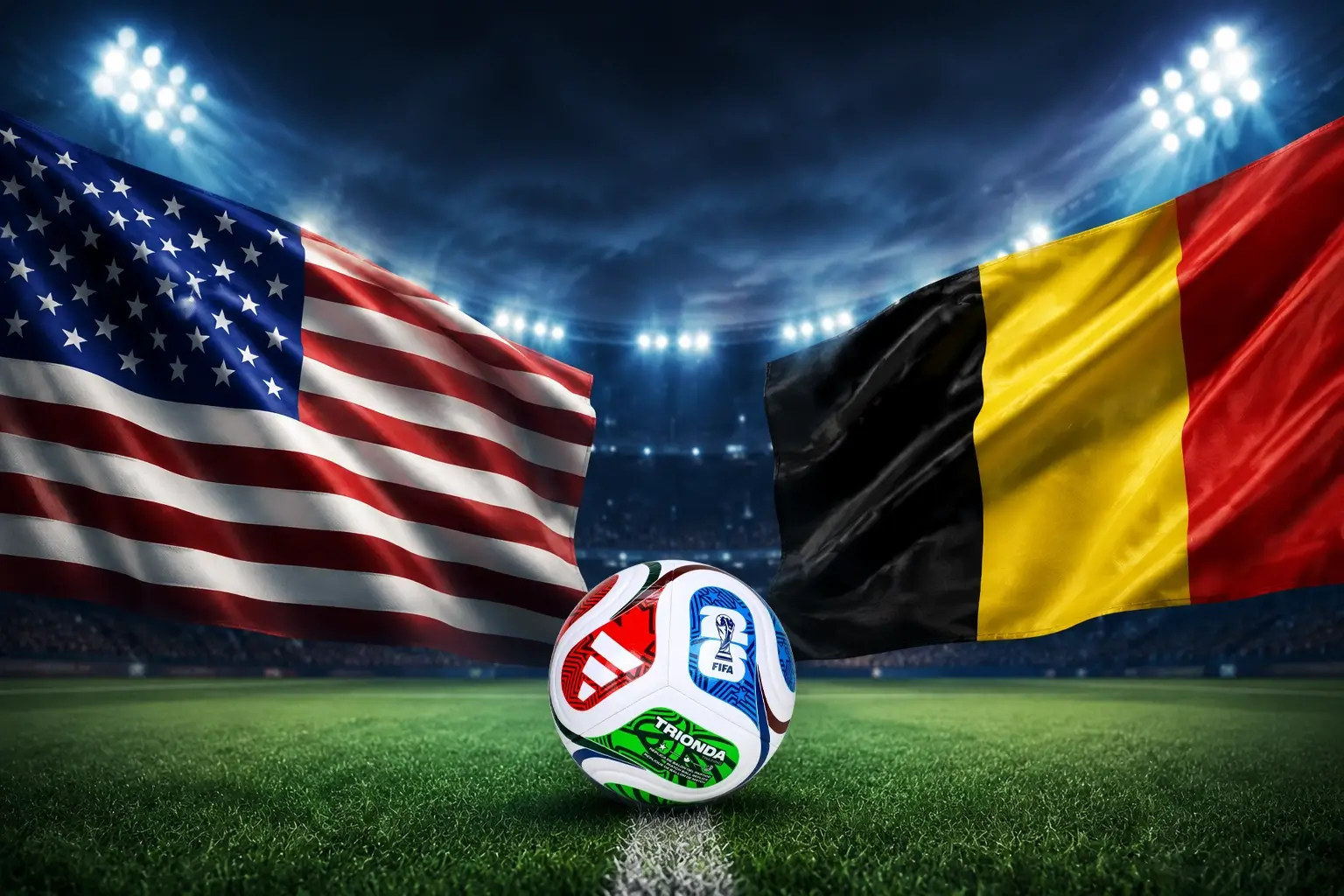 Estados Unidos x Bélgica: veja horário, onde assistir ao vivo, escalações, arbitragem e tudo sobre as oitavas da Copa do Mundo 2026.