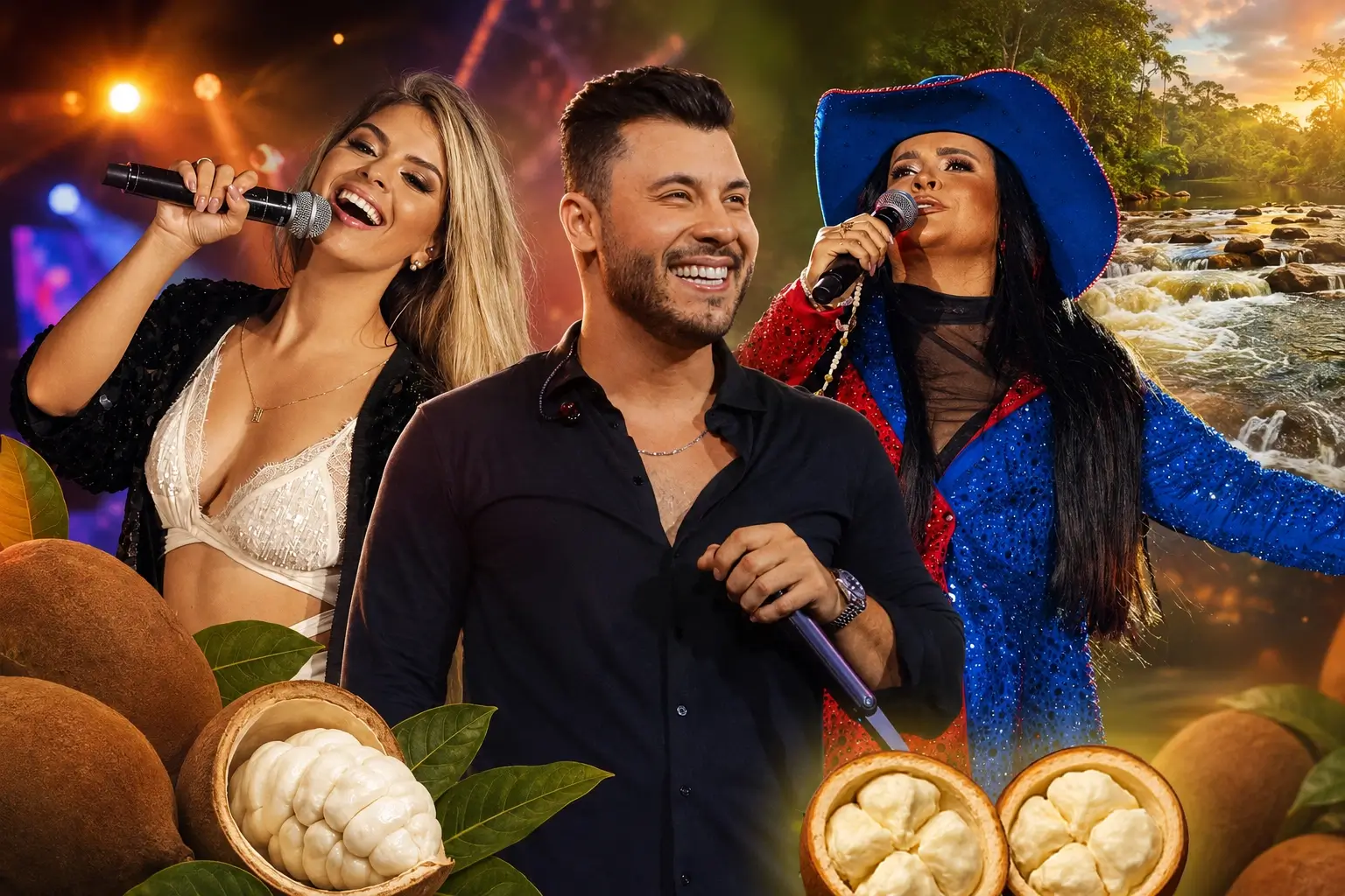 Festa do Cupuaçu 2026 terá Murilo Huff, Klessinha, Banda Magníficos e Henry Freitas. Confira a programação completa em Presidente Figueiredo.