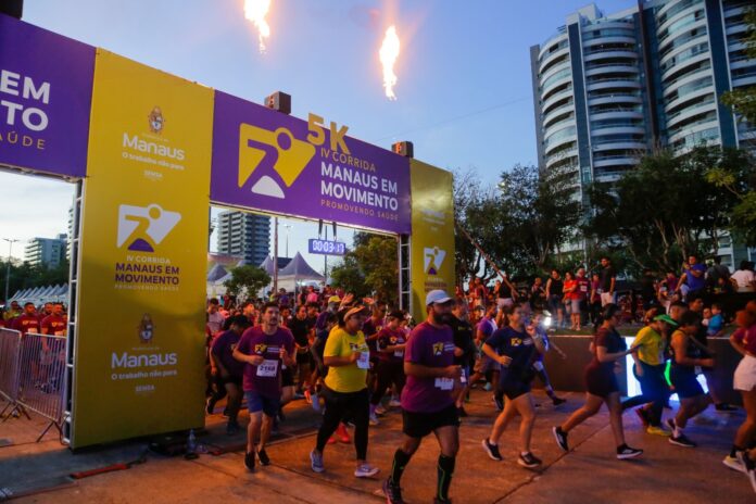 Manaus em Movimento promove ações de saúde, Corrida Kids, retirada de kits e provas neste fim de semana em Manaus.