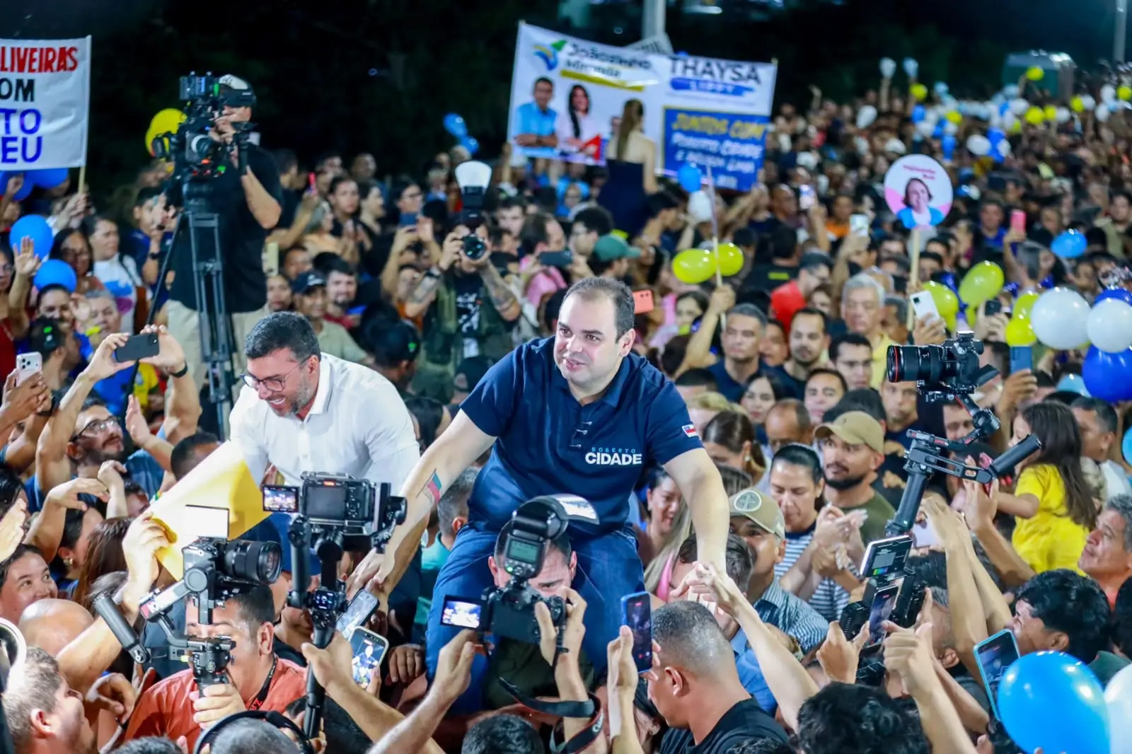 Roberto Cidade reúne 15 mil pessoas na zona Norte de Manaus e destaca propostas para empregos, Zona Franca, novas matrizes econômicas e infraestrutura.