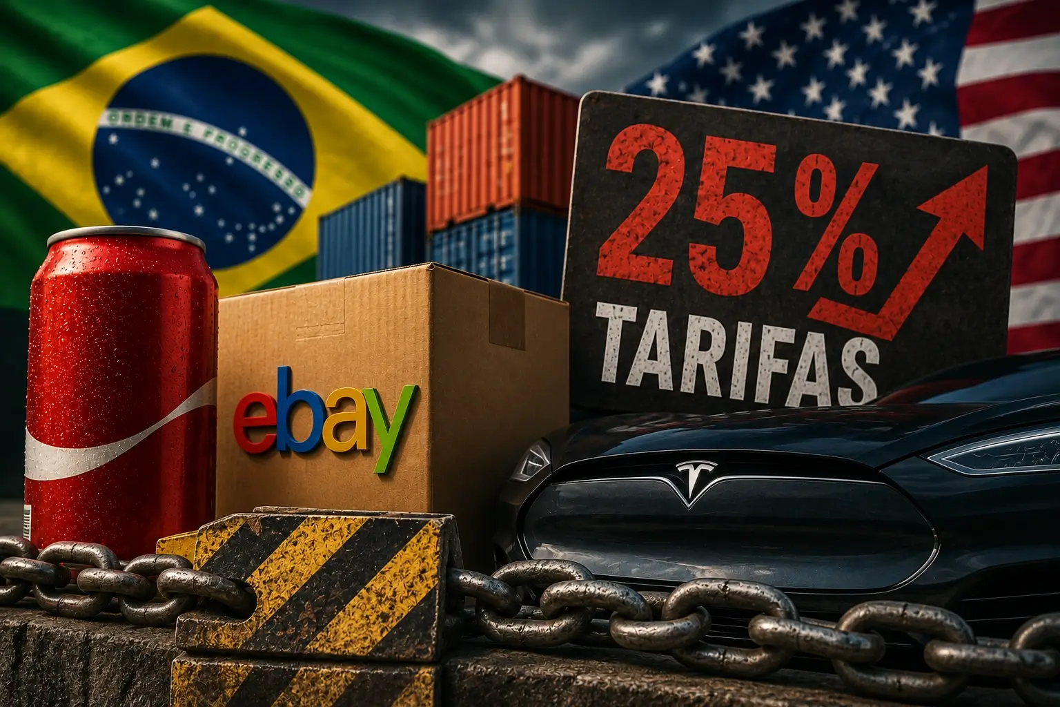 Coca-Cola, eBay e Tesla pedem que os EUA recuem nas tarifas de Trump sobre produtos brasileiros e alertam para impactos na economia e na indústria.