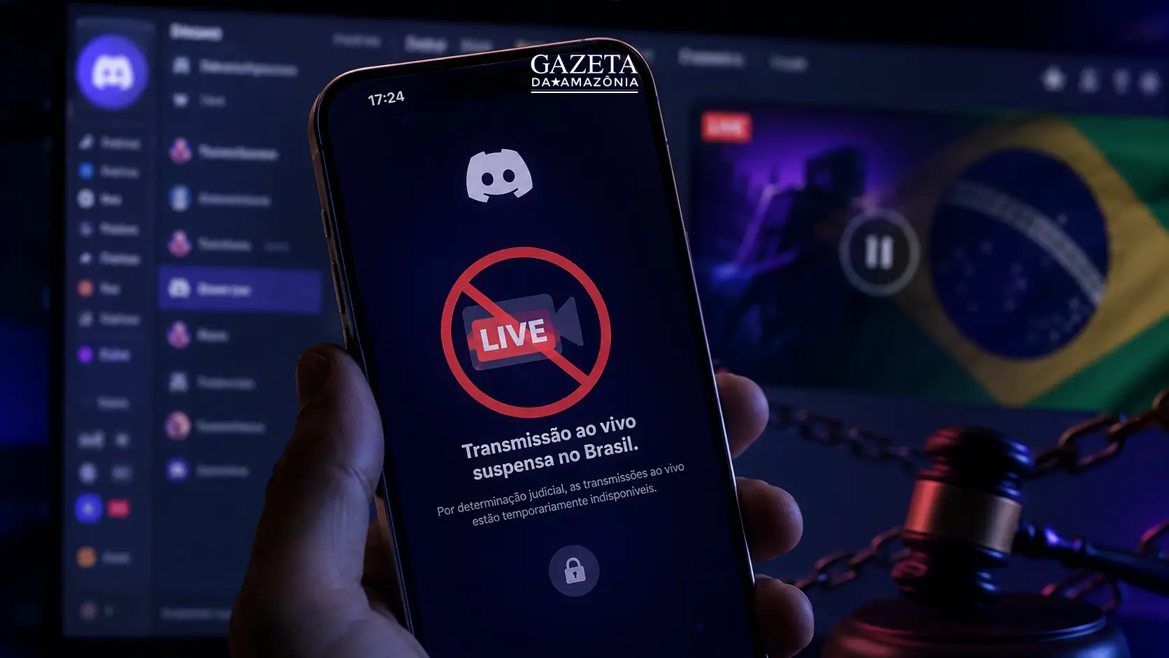 Discord suspende lives no Brasil após decisão da ANPD, que adotou medida preventiva com base no ECA Digital.