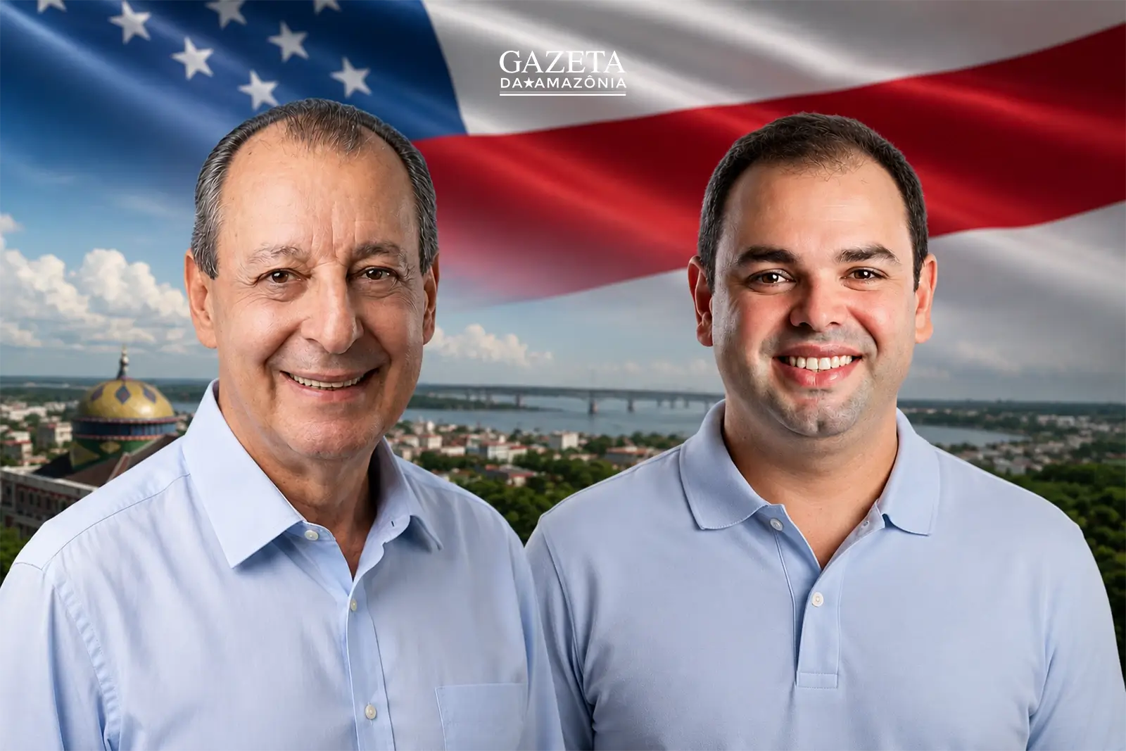 Pesquisa Projeta aponta Omar Aziz e Roberto Cidade em empate técnico na disputa pelo Governo do Amazonas, com rejeição liderada por David Almeida.