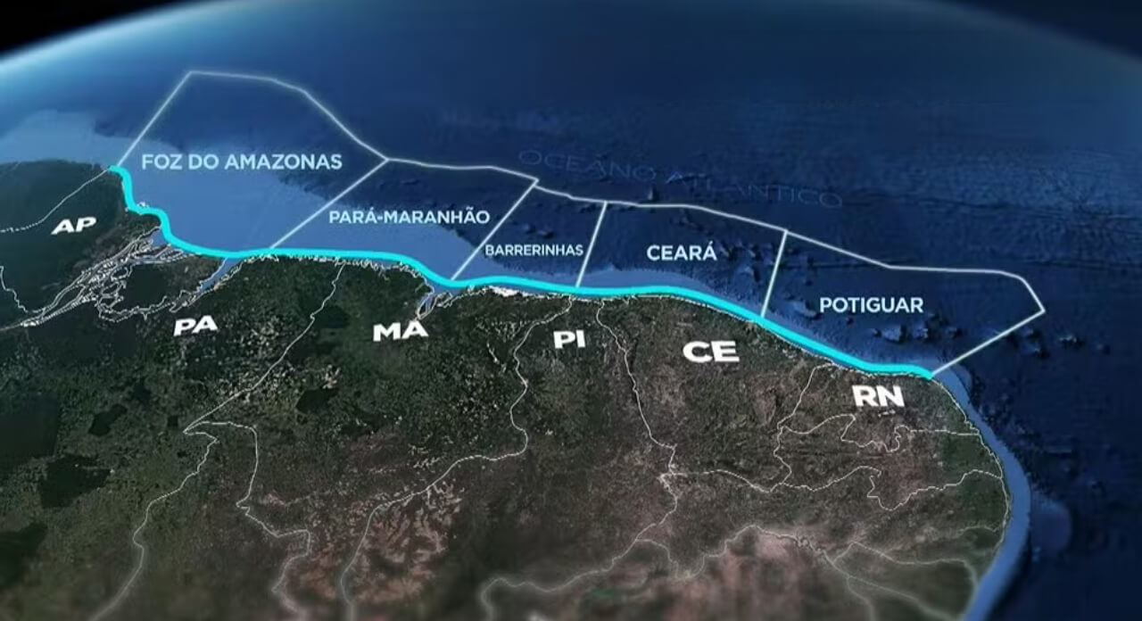 Petrobras prevê US$ 2,5 bilhões para perfurar 15 poços na Margem Equatorial até 2030. Três projetos no Amapá aguardam licença.