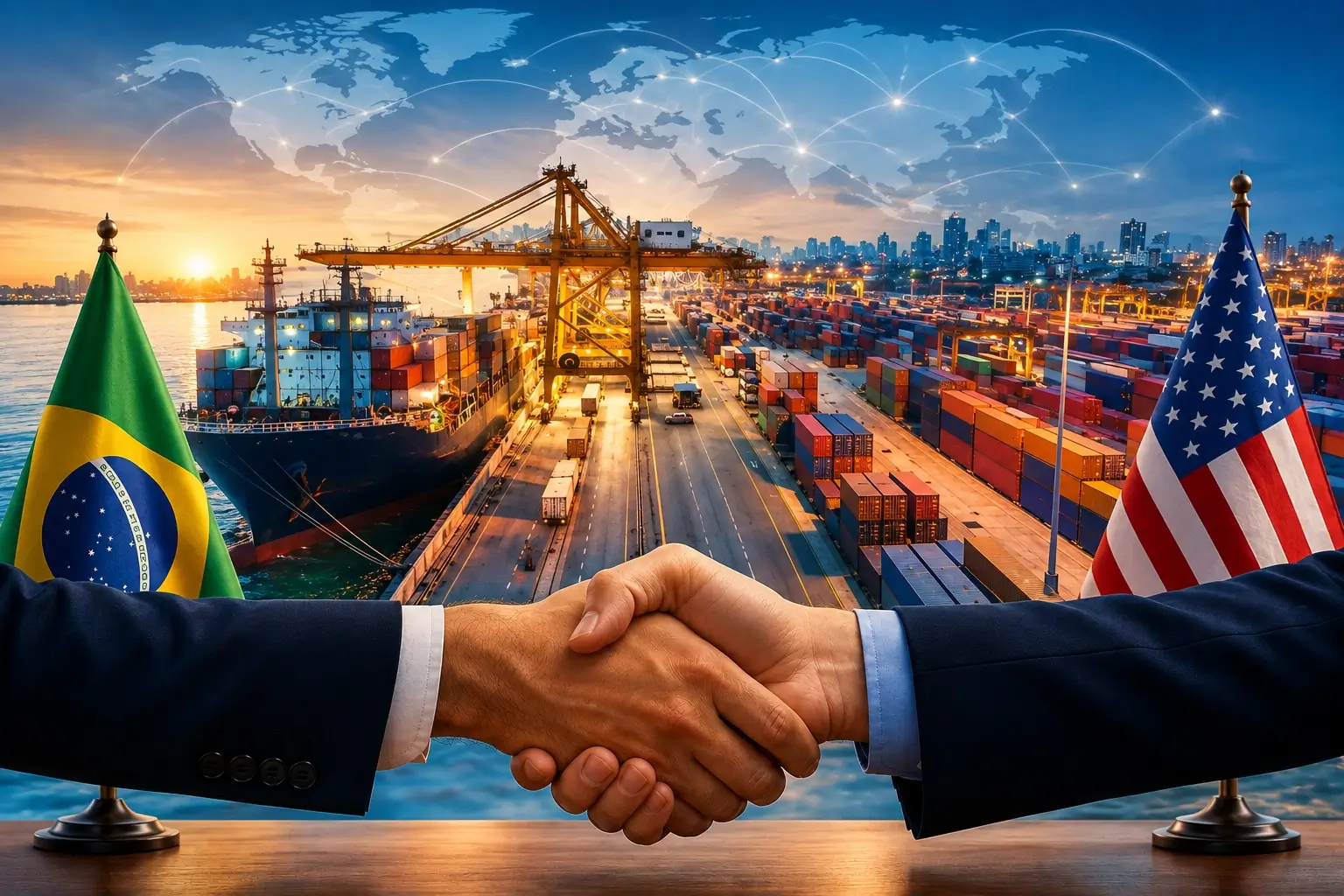 Brasil e EUA retomam negociações sobre o tarifaço em reunião marcada para segunda-feira (31), após novas tarifas sobre produtos brasileiros.