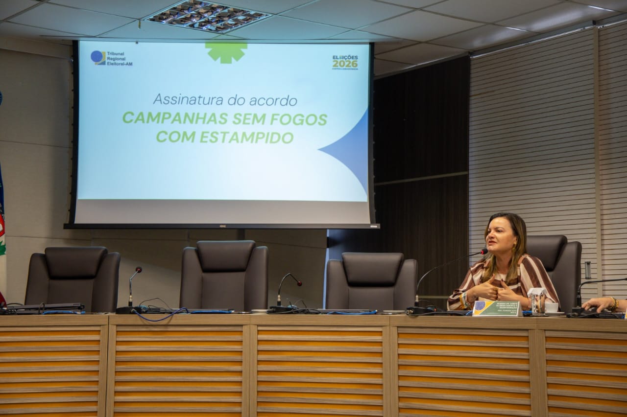 TRE-AM firma acordo com partidos para evitar fogos com estampido e promover campanhas eleitorais mais inclusivas no Amazonas.
