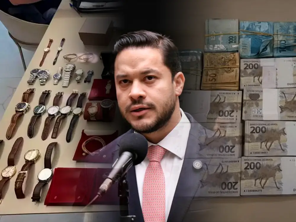 PF apreende 18 relógios, joias e dinheiro na casa de Adail Filho durante operação que investiga suspeitas de irregularidades em Coari.