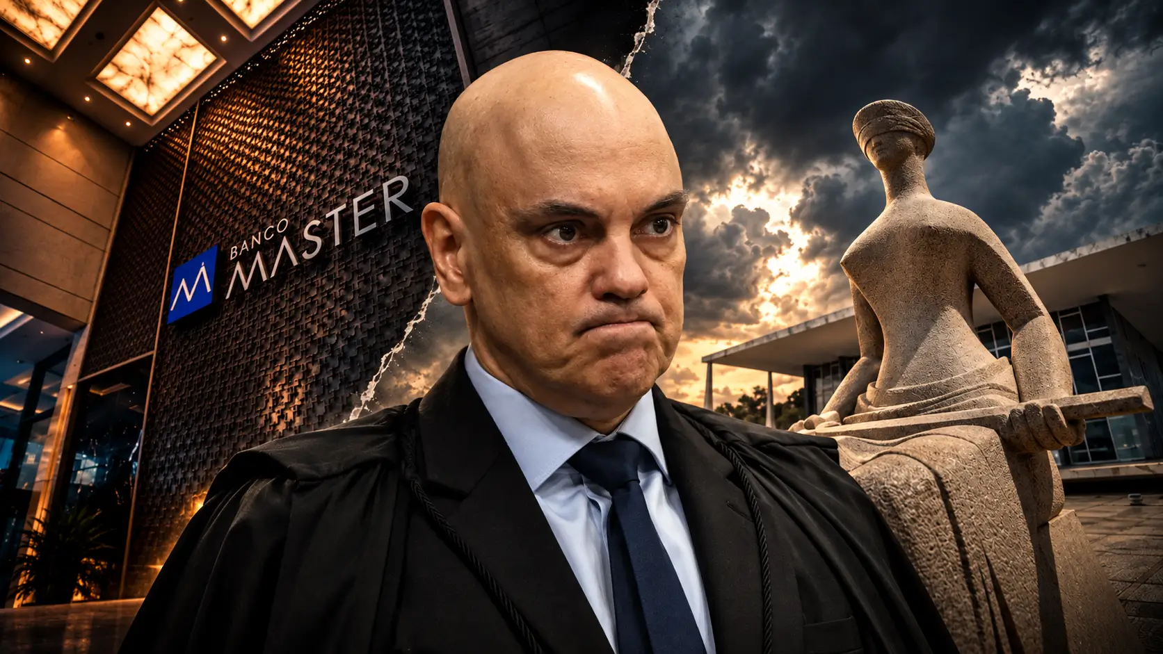 Moraes nega irregularidades no caso Master, questiona relatório da PF e cita hipótese de participação de órgão estrangeiro.