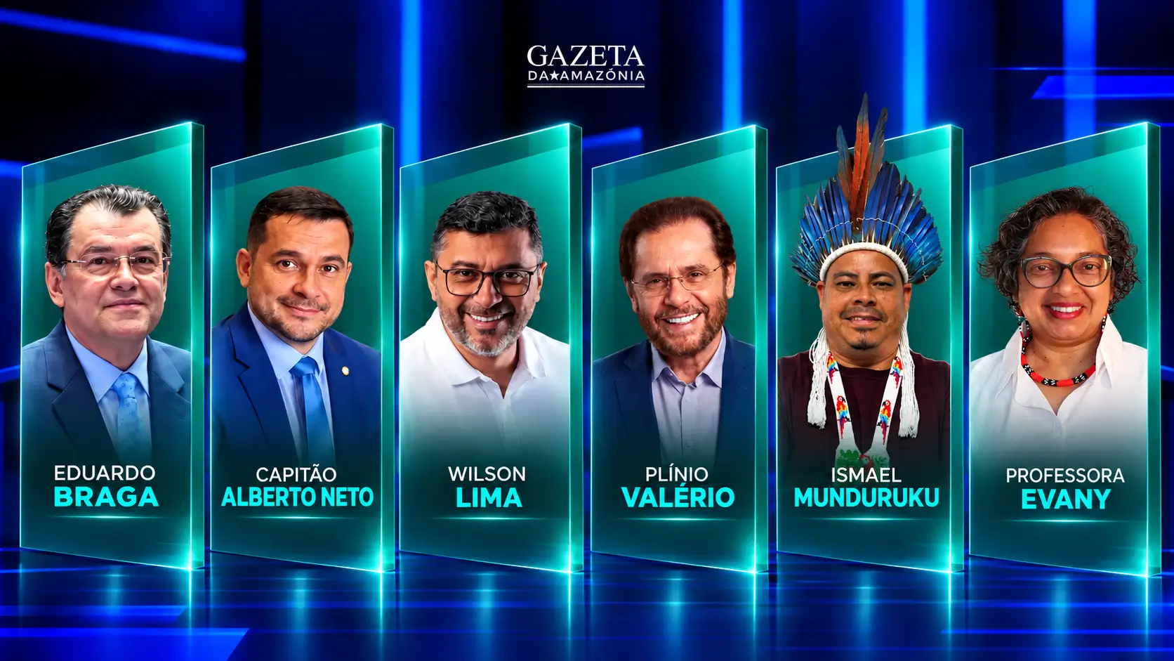 Debate ao Senado pelo Amazonas será realizado nesta sexta (25), às 21h55, com transmissão pela Rede Amazônica, g1 e Globoplay.