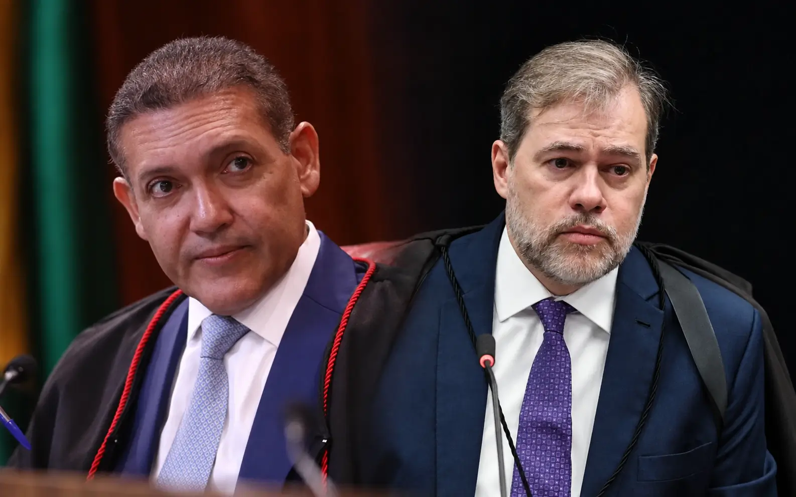 Nunes Marques e Dias Toffoli não votarão no julgamento de Moraes sobre possível investigação relacionada ao caso Master.