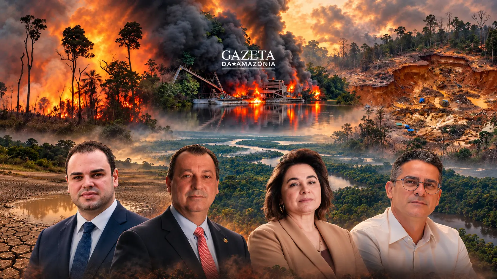 Conheça as propostas ambientais dos candidatos ao Governo do Amazonas em 2026. Veja metas para queimadas, desmatamento, eventos climáticos extremos e bioeconomia.