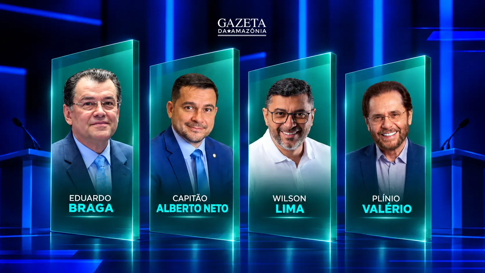 Debate ao Senado no Amazonas será nesta quinta, às 10h, com transmissão da TV Norte Amazonas pelo Canal 10.1 e YouTube.