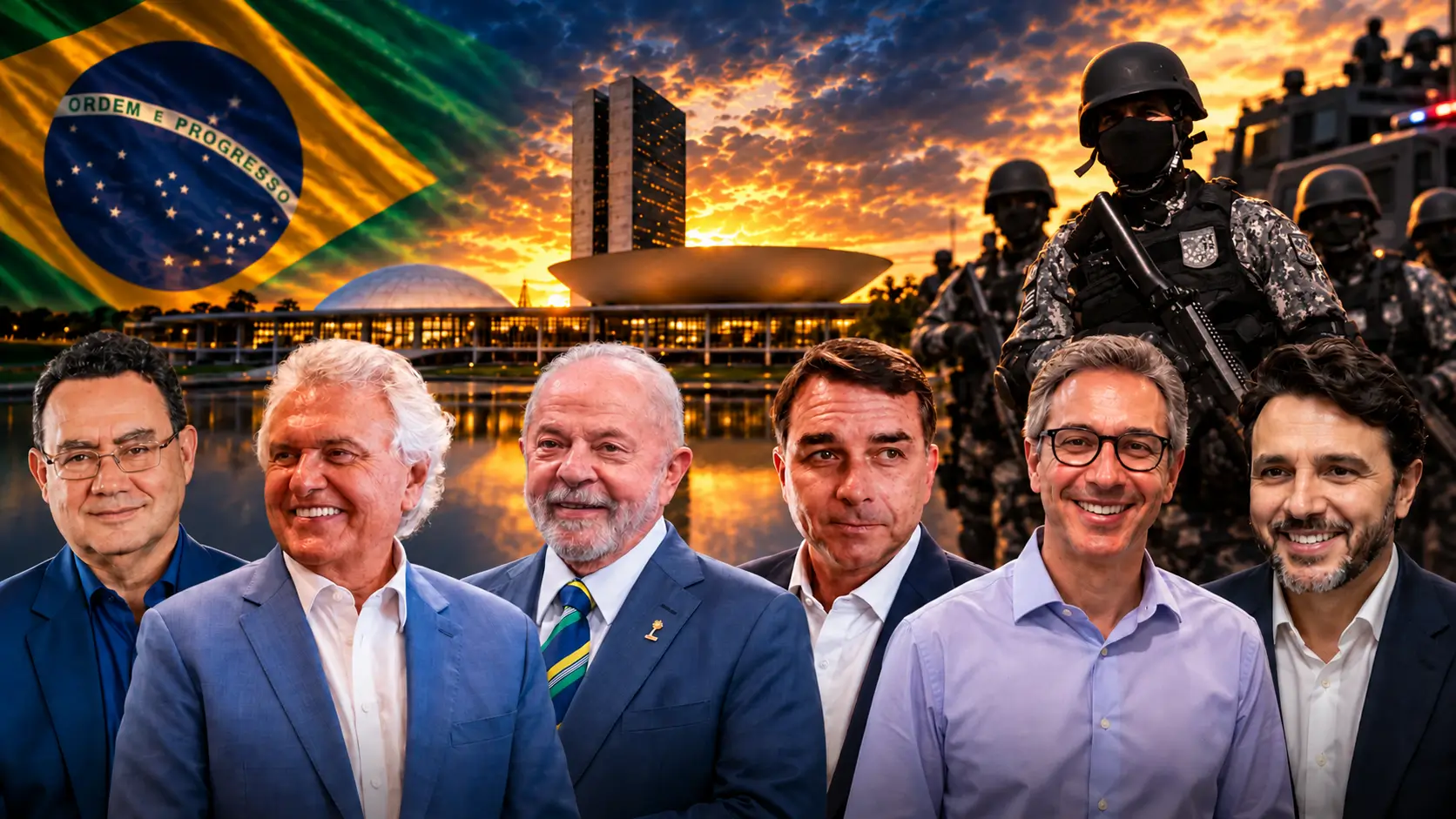 Veja o que os principais presidenciáveis propõem para segurança pública, combate às facções, sistema prisional e maioridade penal em 2026.