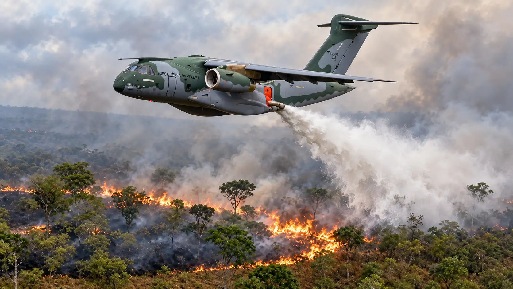 Combate às queimadas no Amazonas recebe seis aeronaves e 290 brigadistas após divergência entre governo federal e Corpo de Bombeiros sobre apoio técnico.