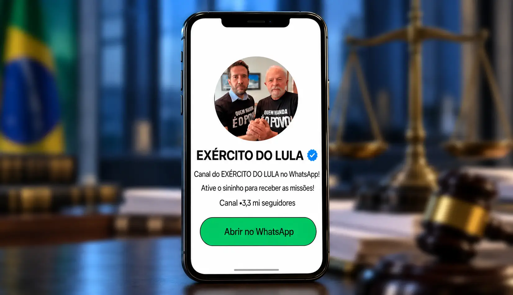 Nunes Marques suspende o canal Exército do Lula no WhatsApp até o registro no TSE. Decisão amplia divergências internas durante o segundo turno.