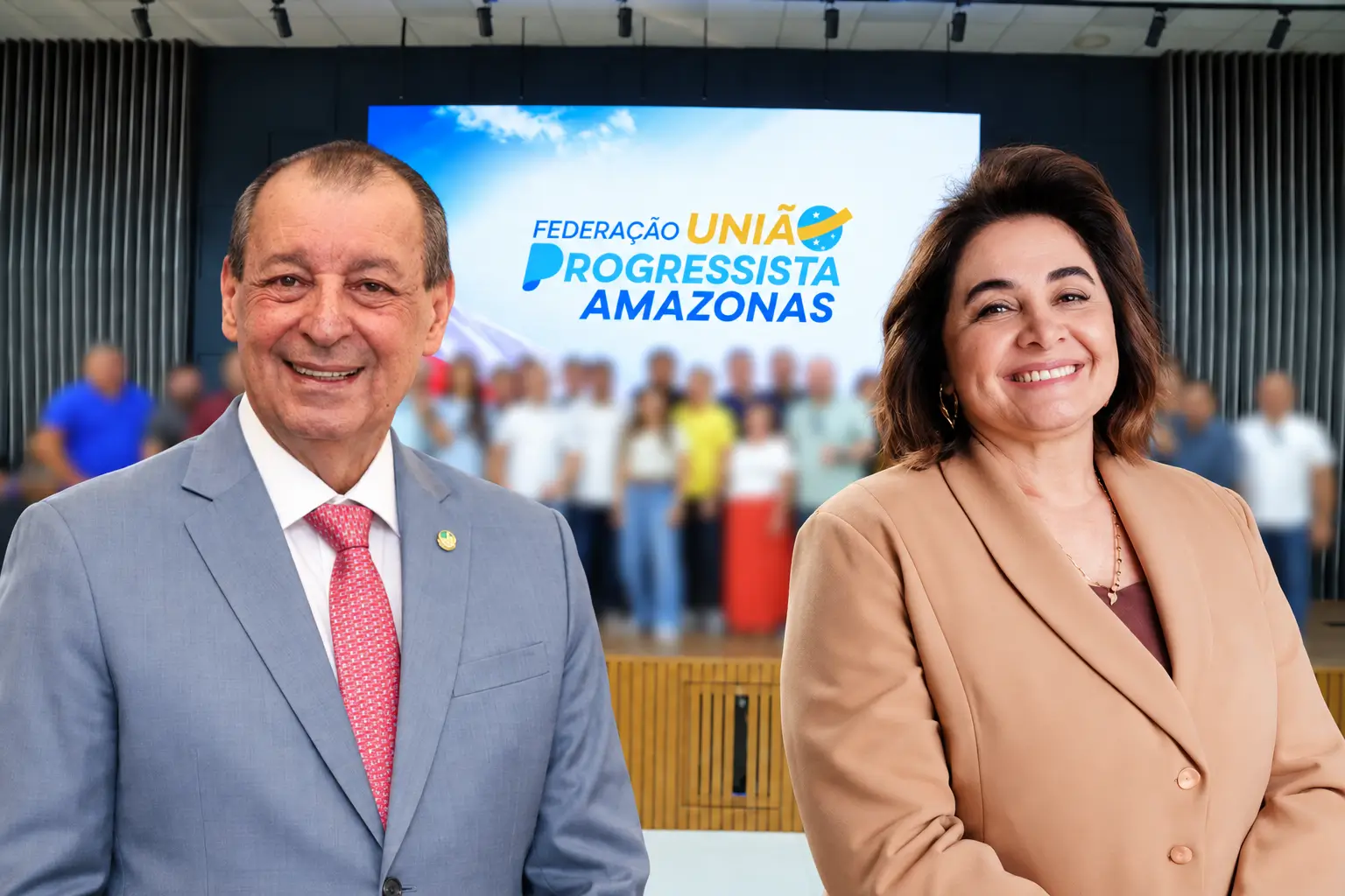 União Progressista no Amazonas libera filiados para apoiar Omar Aziz ou Maria do Carmo no segundo turno para o Governo do Estado.