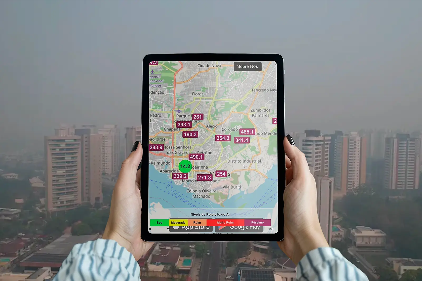 A qualidade do ar em Manaus atingiu o nível mais crítico do Brasil nesta quinta-feira (8), sob impacto de queimadas e incêndio no Distrito Industrial. Confira.