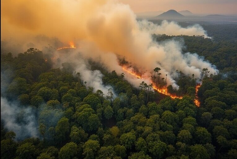 Governo libera R$ 14,3 milhões ao Amazonas em meio à crise de queimadas, enquanto Manaus e municípios do interior registram poluição elevada.