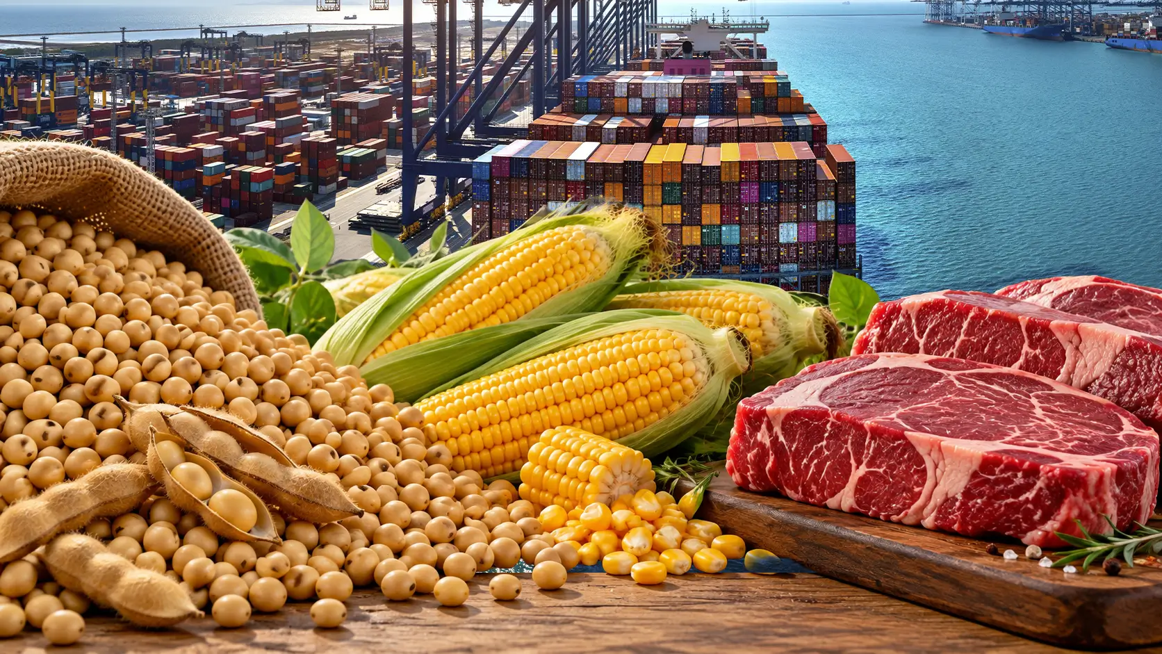 O Brasil lidera o envio de commodities agrícolas à China em 2025. Estudo aponta riscos climáticos, rastreabilidade e metas sustentáveis para manter a parceria.